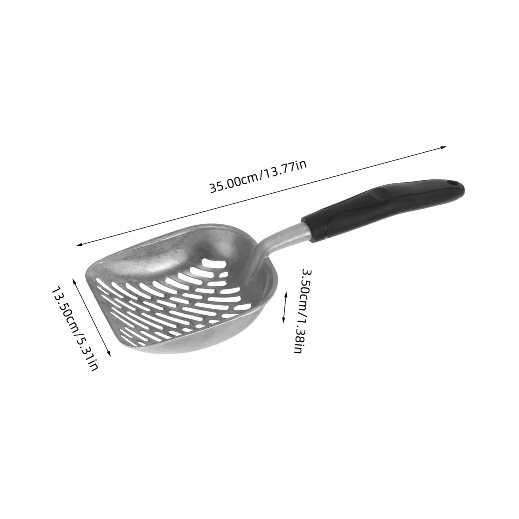 HAPINARY Pet Supplies Cat Litter Scoop Hanging Hole Easy to Clean Metal Cat Litter Box Scooper for Kitten