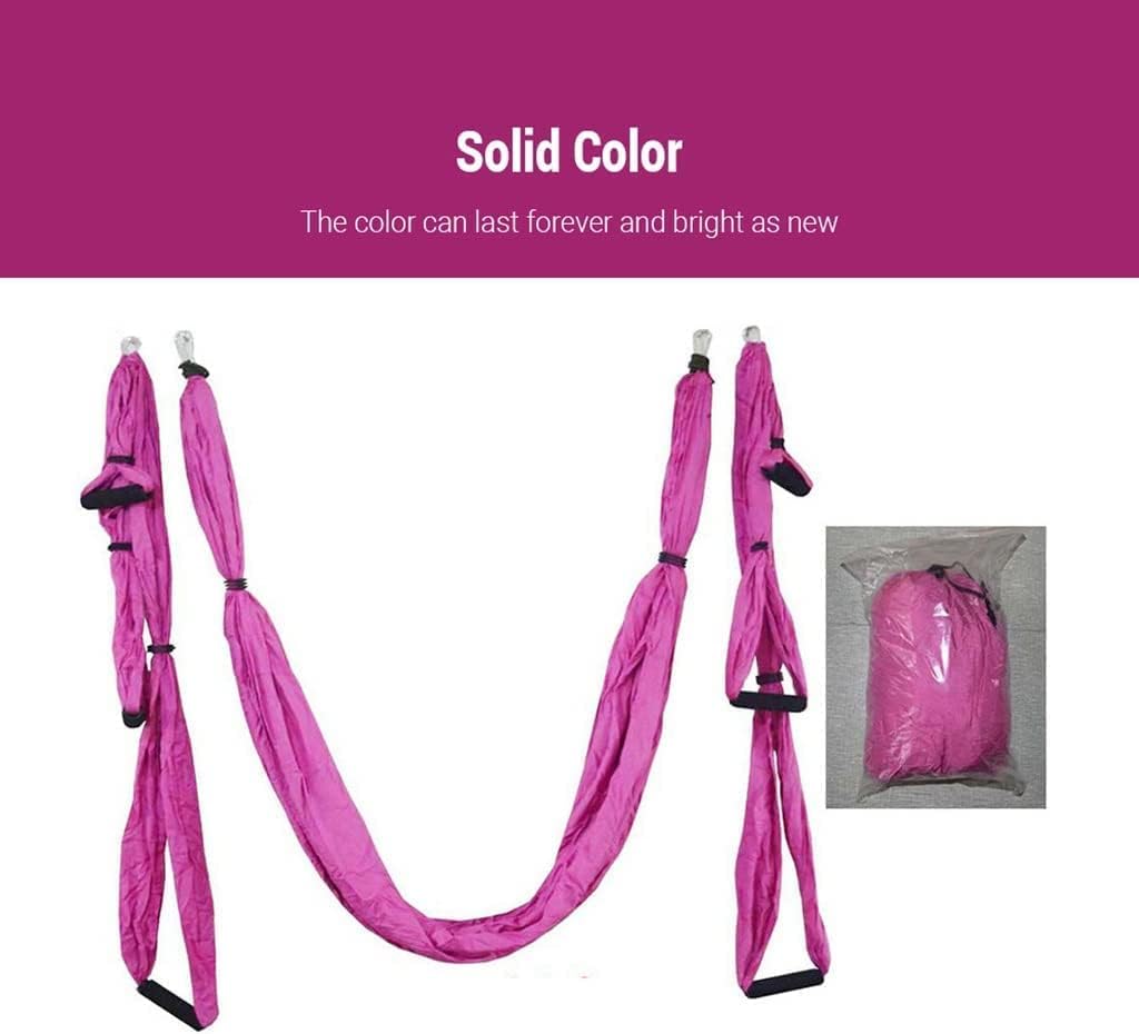 LJYT Yoga Swing,Aerial Yoga Swing Malleable Protect The Skin Strong Antigravity Yoga Hammock/Sling Tool for Gym (Color : E)