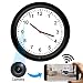 Wireless Hidden Camera Wall Clock,HD Spy Camera Nanny Cam, Rechargeable Battery Powered WiFi Spy Cam, Motion Detection Nanny Camera with Phone App for Home and Office