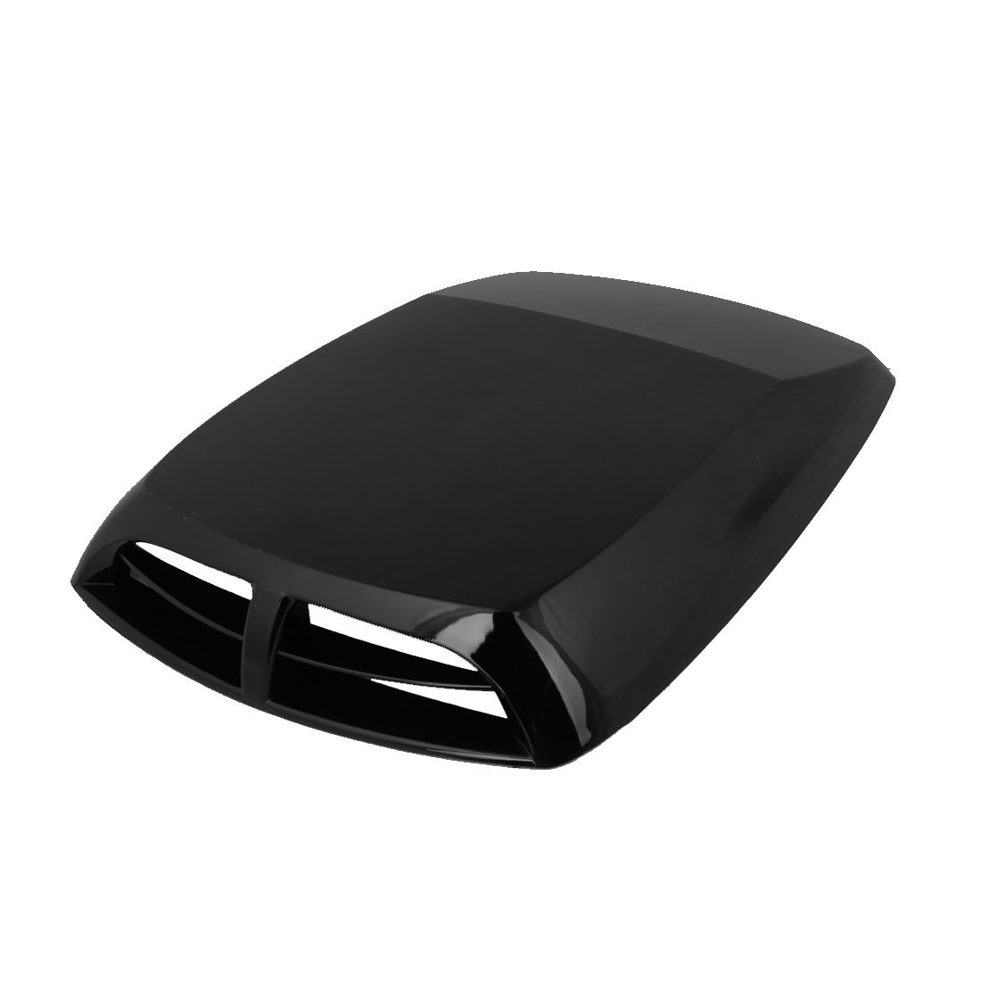 uxcell 33cm x 25cm Black Air Scoop Flow Fender Sticker Port Hole Vent for Car