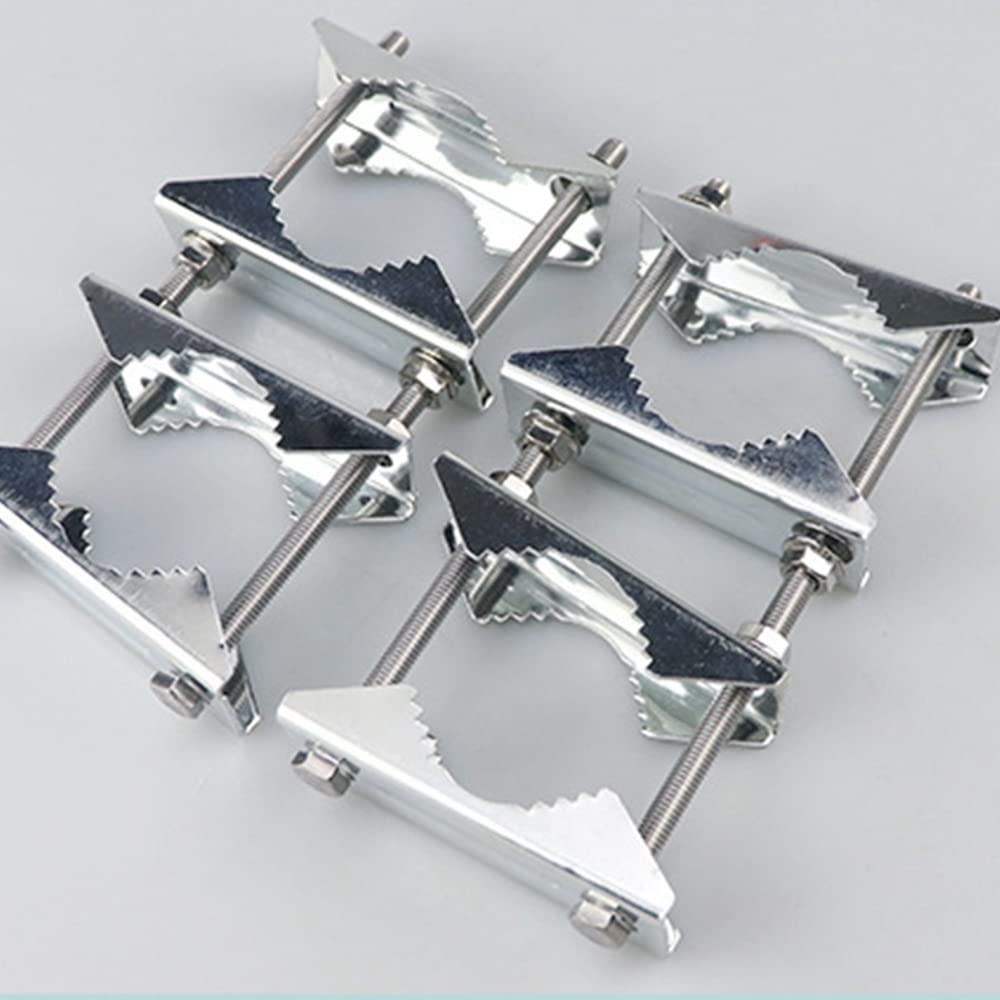 Lot de 3 Pinces de Mât à Double Antenne Bloc de Mâchoire en V Boulons de 5,5 Pouces, Support de Support de Kit de PôLe à Poteau Robuste Antirouille