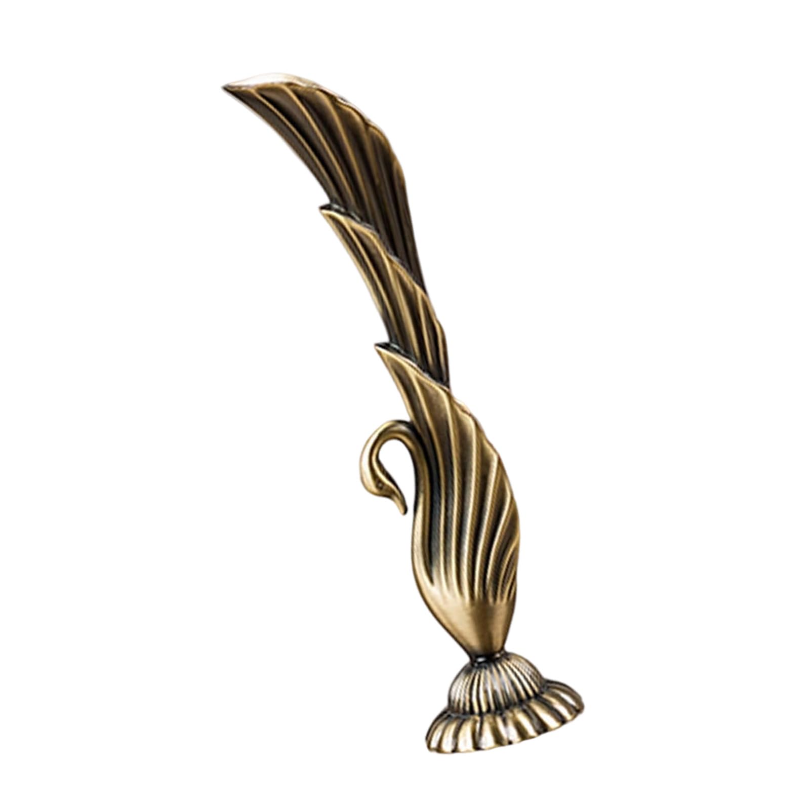 Kalttoy Green Bronze Peacocks Carving Decorative Vases Cast Metal Flower Container With Intricate Carvings For Living Space Decors Metal Flower Vases For Living Room