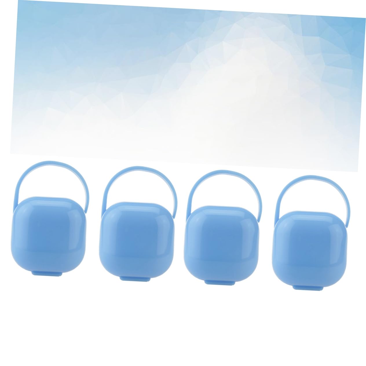 4pcs Pacifier Container Case Holder Storage Box for Clips Pacifiers Travel Home
