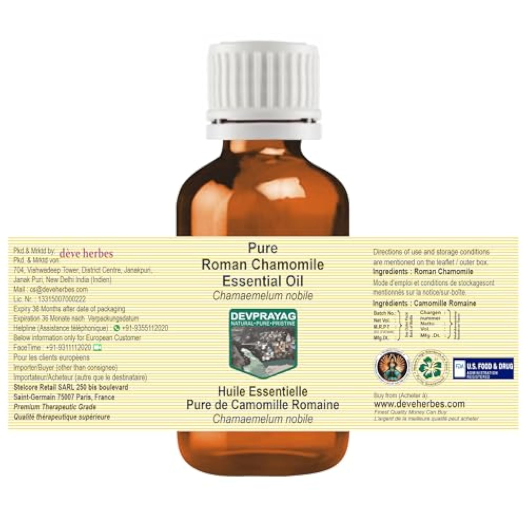 Roman Chamomile Essential Oil Pure