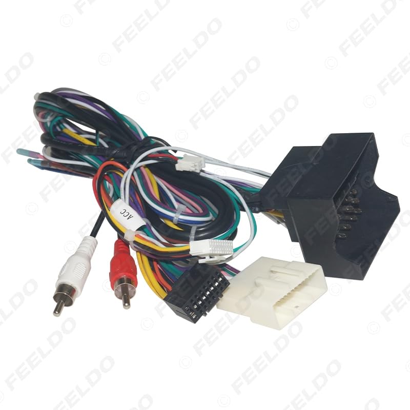 Car 16pin for Audio Wiring Harness with Canbus Box for Renault Koleos/Megane/Fluence Stereo Installation Wire Adapter - (Color Name: AB Cable-canbus Box)