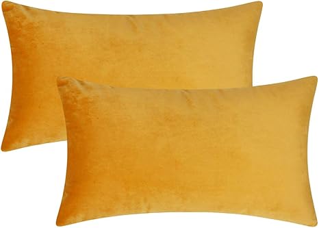 yellow rectangular cushion