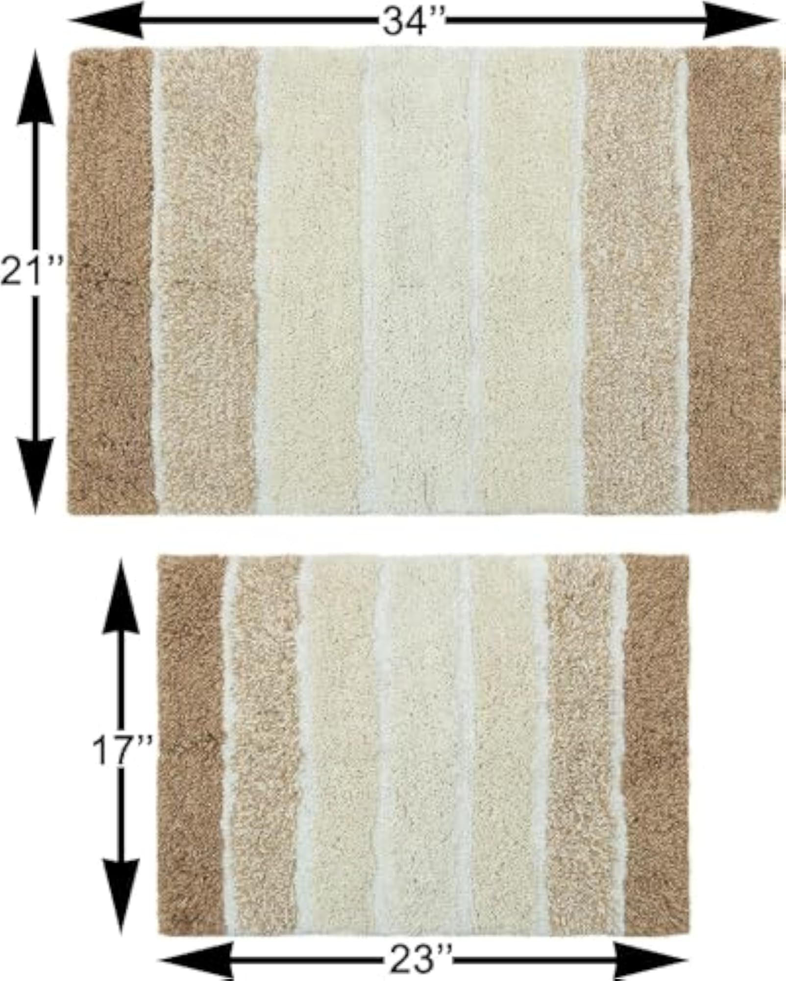 Cotton Tufted Bath Rugs, Water Absorbent Linens