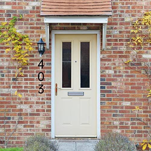 7 Inch Address Numbers For Houses ,Modern House Numbers For Outside Street Metal Black Large House Numbers Door Numbers For House Numbers For Address On House Floating Flush Mount Zinc Alloy Black Number 9 #TOP4