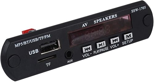 Wendry Reproductor MP5 Bluetooth, 1280 x 720 HD reproductor MP5 SSD estéreo Bluetooth reproductor MP5 con entrada FMAUXcontrol remoto para altavoz,