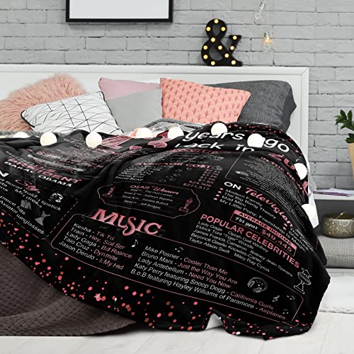 Ydhctkyg 13 Year Old Girl Gift Ideas 13Th Birthday Decorations For Girls Happy Birthday Gifts For Teen Girls Daughter Sister Flannel Fleece Throw Blanket Back In 2010-60X50 Inch - Rose Gold #TOP6