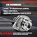 Autodevil 11392 Alternator Fit for 2008-2012 Accord 3.5L V6, 2010-2010 Accord Crosstour 3.5L V6, 130Amp 12V Automotive Replacement Alternator OE 31100-R70-A01,CSF91
