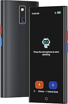 Language Translator Device, 2026 Upgraded Chip Two Way Real-Time Voice Translator, 150 Languages AI/Online/Offline/Group/Phone Translation, No WiFi Needed, 5.5" HD Screen for Travel Business Learning