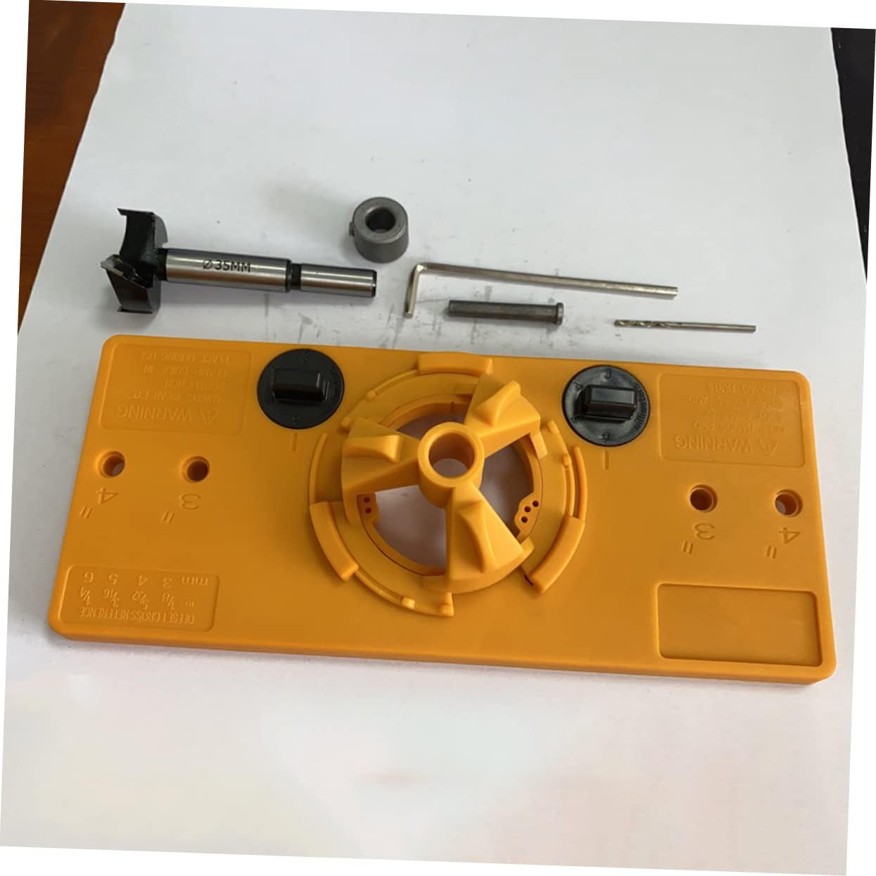 1set Hinge Hole Positioner Kit for Woodworking Accurate Tool Construction for Installing Concealed Hinges Cabinets and Doors