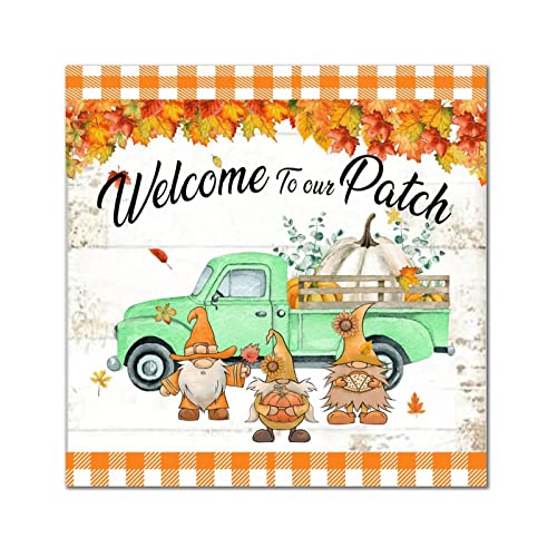 Panneau en bois Welcome to Our Patch aux finitions soignées - 2