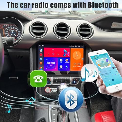 Para Ford Mustang 2015-2023, rádio Android 13, tela sensível ao toque HD de 11,5 polegadas, estéreo