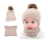 2 stücke enthalten (1 stücke Baby Winter Hut Schal Set Infant Kinder Hut + 1 stücke Halstuch Anzug)