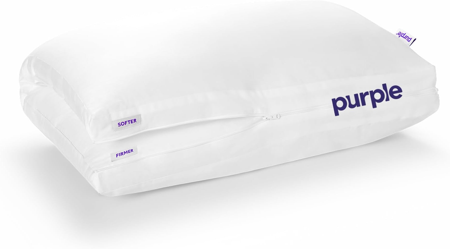 TwinCloud Pillow | Adjustable Support for Soft or Firm Support, Perfect Side Sleeper Pillow, White
