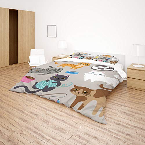 Parure de lit de qualité hôtel en polyester durable pour lit King