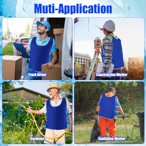 Hicarer Colete refrescante de verão com 240 peças de gelo ajustáveis para homens e mulheres, produto