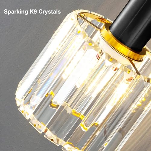 Lámpara de cocina mini con colgante de cristal y luces LED para isla 5