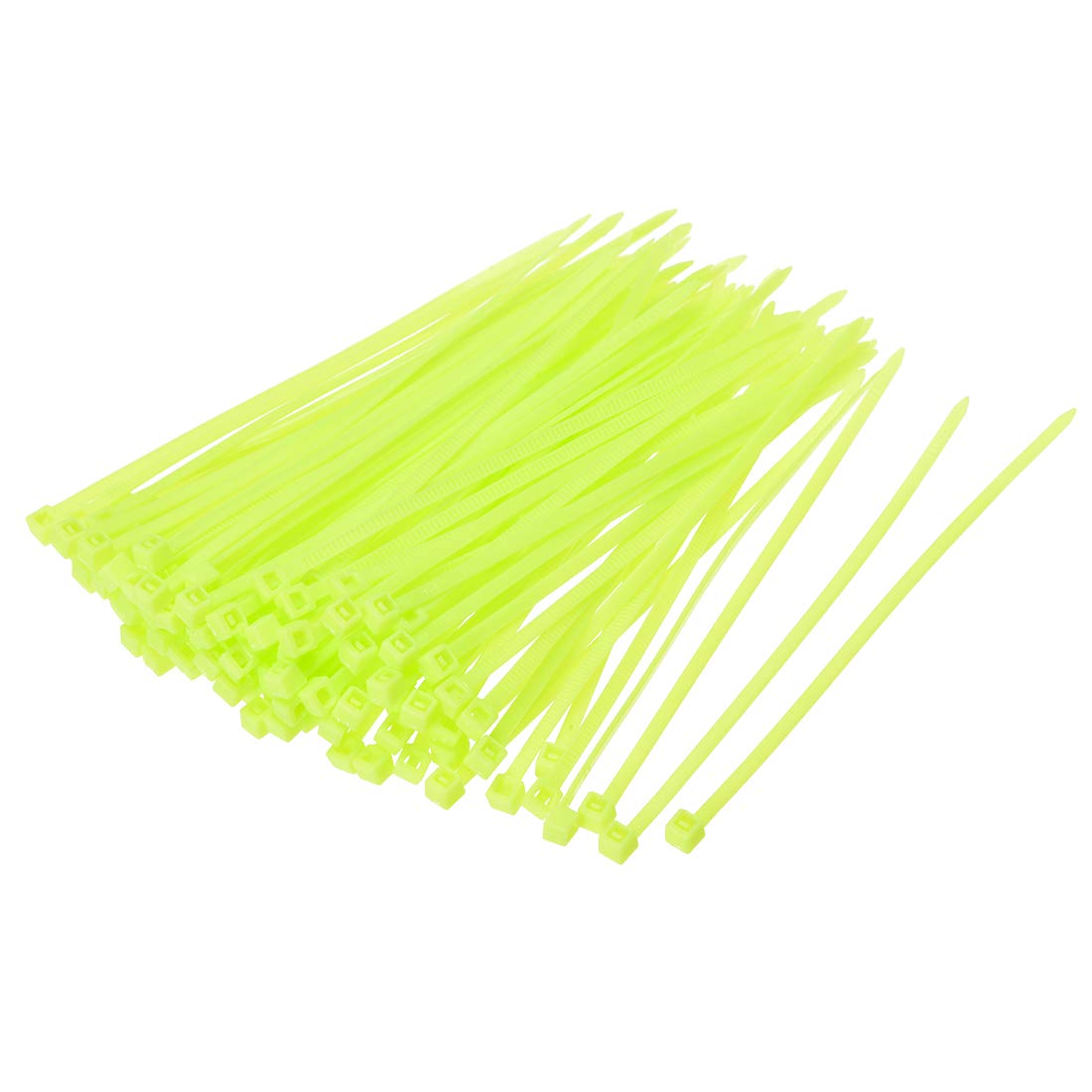 Fermacavi in nylon, fascette autobloccanti in nylon, 100 pezzi, multicolore, 2,5 x 100 mm (verde)