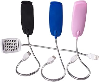 N/A 28LEDs Reading Lamp LED USB Book Light Bright Flexible 4 Colors 5V for Laptop Notebook PC Computer (Color : Blue, Size : 1PCS)