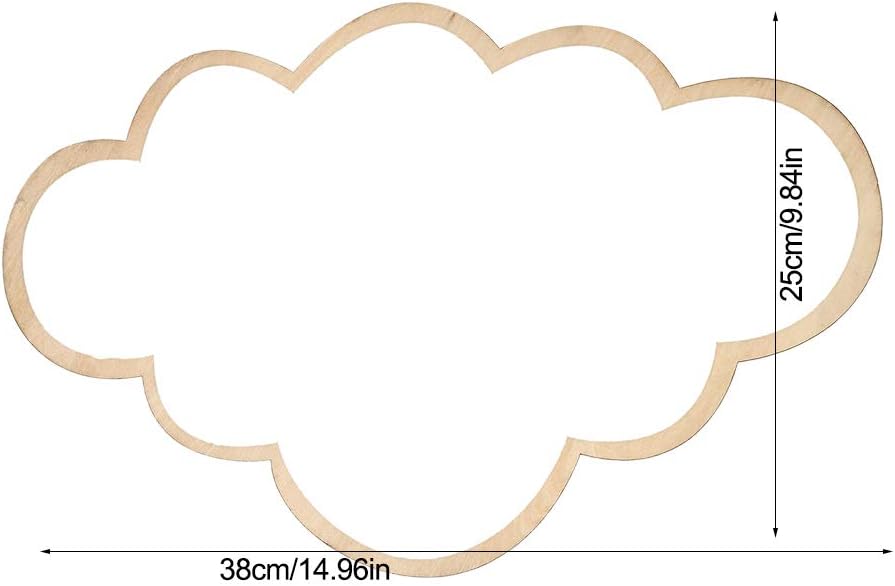 Decorative Mirror, Acrylic Wall Sticker Home Decor Nonglass Safety Mirror for Children Kids Room Playroom (Clouds)