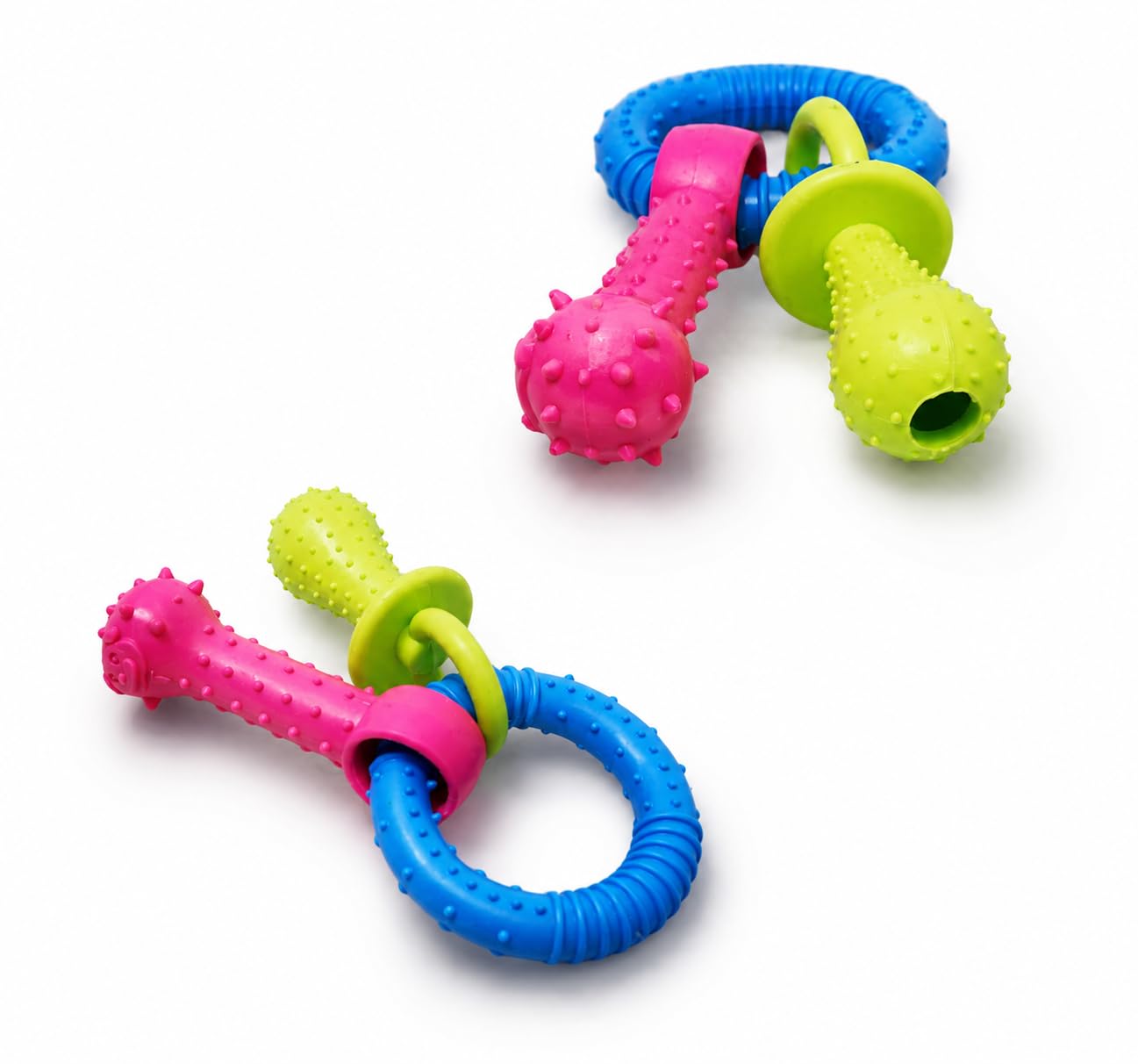 Dog Pacifier Chew Toy Pet Toys Puppy Teething Rubber Assorted Color 1pc