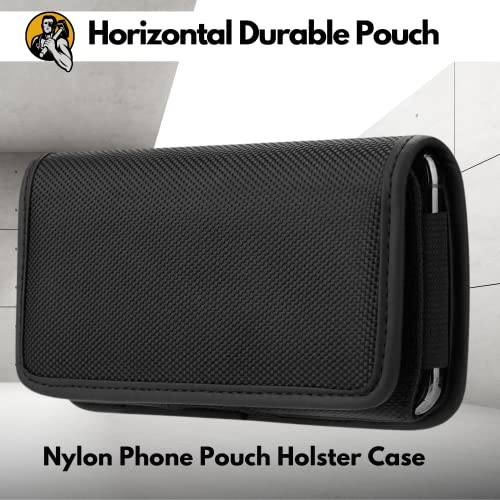 14 Pro Phone Case, Cbus Horizontal Pouch Phone Holster Case With Metal Clip, Belt Loop, Magnetic Closure Compatible With Iphone 14/14 Pro, 13/13 Pro, 12/12 Pro, Galaxy S23, S22, S22+, S21 Fe, S20 Fe #TOP1