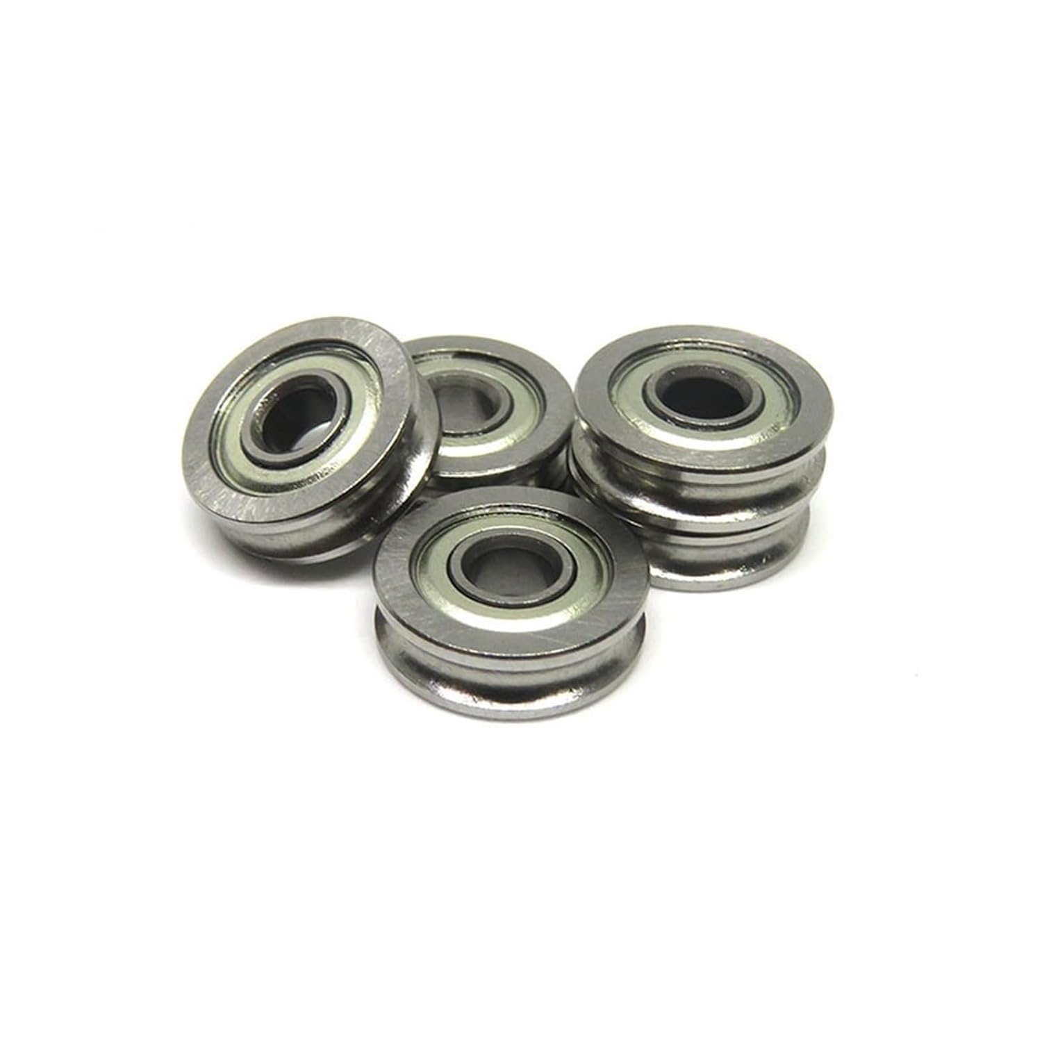 1pcs U604ZZ 4x13x4 U Groove Ball Bearing Guide Pulley 4 * 13 * 4 3D Printer Parts Extruder Parts Idler Belt Pulley Ball Rail Bearing