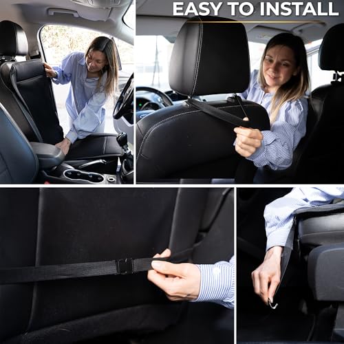 Cooling Car Seat Cover, 12V Car Seat Cooling Pad Adjustable Temperature, Breathable Sweat Protector Cooling Seat Cushion, Cooling Car Seat Covers for Summer 2-Pack Integrated Cigarette Lighter by ZONETECH - Used condition - Image 6