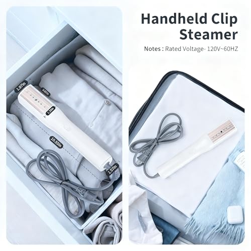 Iron Steamer for Clothes - Handheld Garment Steamer & Iron, 3-in-1 Wet & Dry Travel Iron Press, 15s Fast Heat-Up, 900W Portable Mini Wrinkle Remover for Home Office Travel, with Travel Bag (120V) by looptop - Image 5