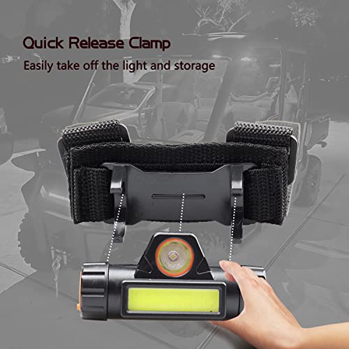 Motoparacc Universal Utv Dome Lights, Led Strip Interior Light For 1.25"-2.0" Roll Bar Cage Mount Atv, Polaris Rzr Can Am X3 Ezgo Golf Cart, Sxs, Kubota, Arcimoto, Off Road #TOP4