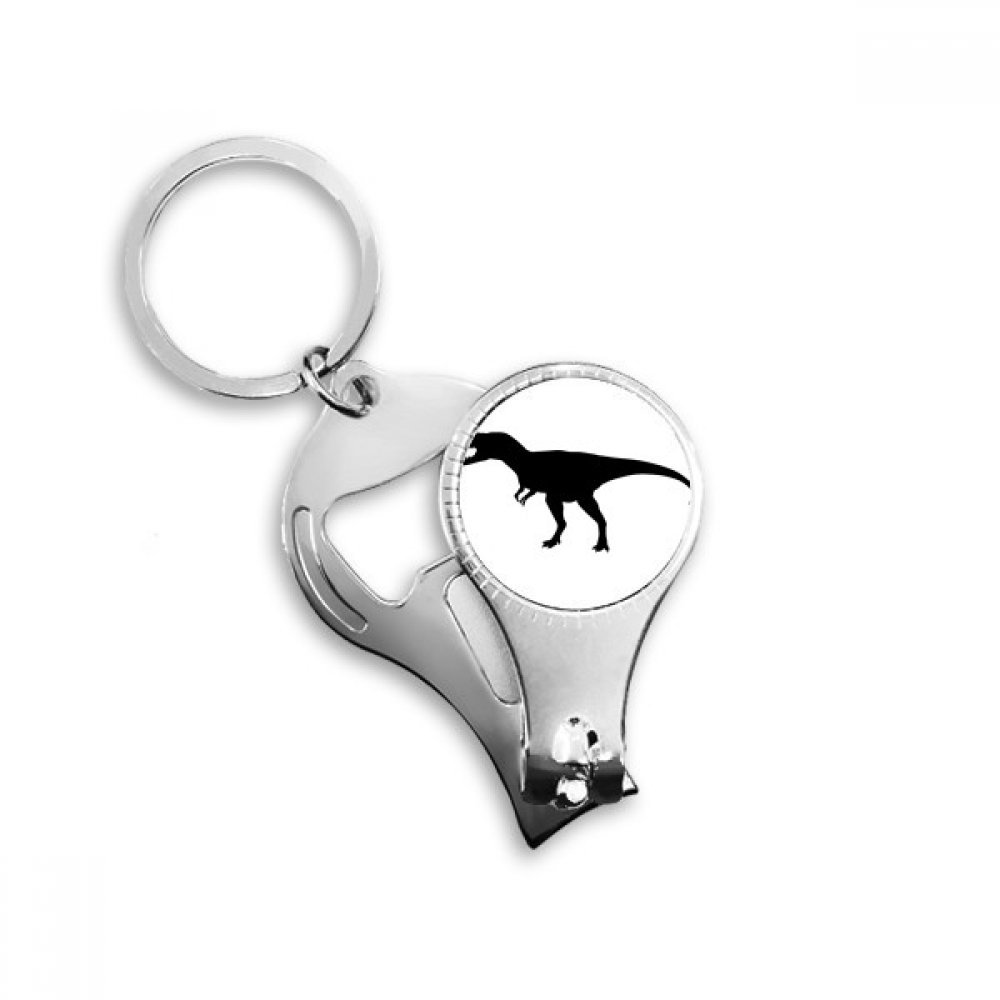 Pince à ongles os de dinosaure miniature 3-en-1 avec porte-clés décapsuleur intégré