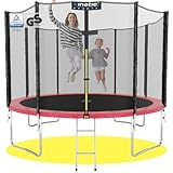 KINETIC SPORTS Trampolin Outdoor Salto Ø 244 cm - TÜV Rheinland geprüft, Kindertrampolin...