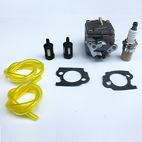 KIPA Carburetor Spark Plug Fuel Filter kit for Stihl 041 041AV 041 Farm Boss Gas Chainsaw # 1110-120-0609 with Mounting Gaskets