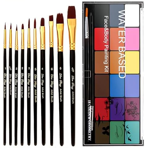 BRIMFULITE Face Painting Kit 18 Colors Cover