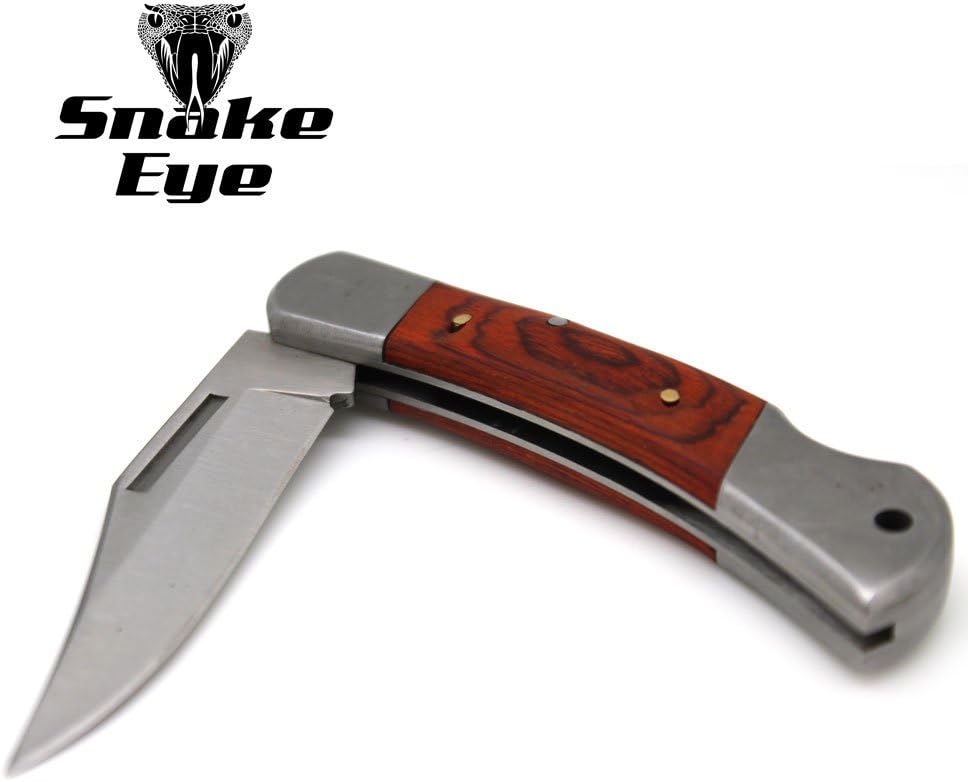 Snake Eye Tactical Lock Back Beautifully Designed Handle Collector Folding Pocket Knife (Small)