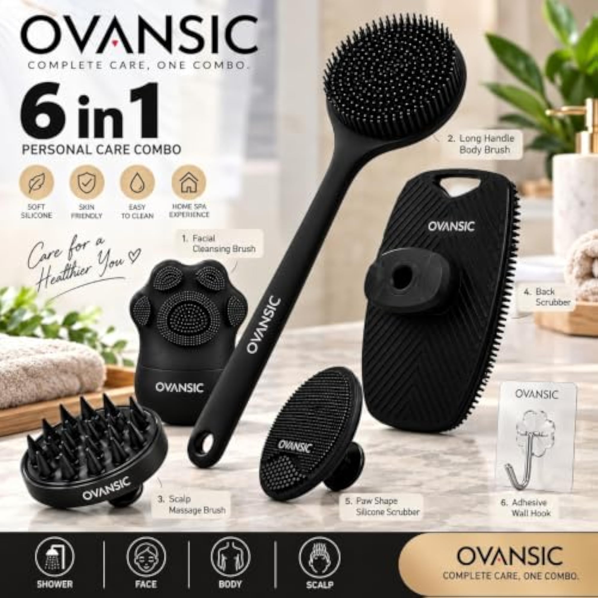 6-Piece Bath & Body Care Set for Self-Care
