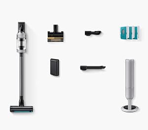 Samsung Bespoke AI Jet Lite Cordless Stick Vacuum with All-in-One Clean Station 280AW Suction Long Battery Life Anti-Tangel