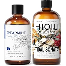 HIQILI 100ML Spearmint Essential Oil & 150ML Tidal Sonata Fragrance Oil, for DIY, Diffuser