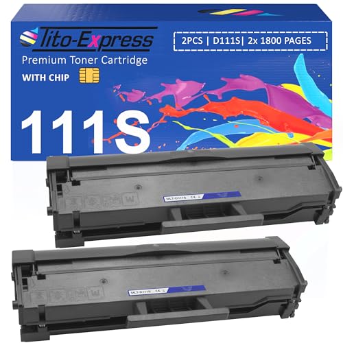 111S - Toner compatibile con Samsung MLT-D111S per Samsung Xpress M2020 / M2020W / M2021 / M2021W / M2022 / M2022W / M2026 / M2026W / M2070 / M2070F / M2070FW / M2070 Serie / M2070W / M2071FH / M2071FW / M2071HW / M2071 Series / M2071W / M2078 / M2078F / M2078FW / M2078 Series / M2078W