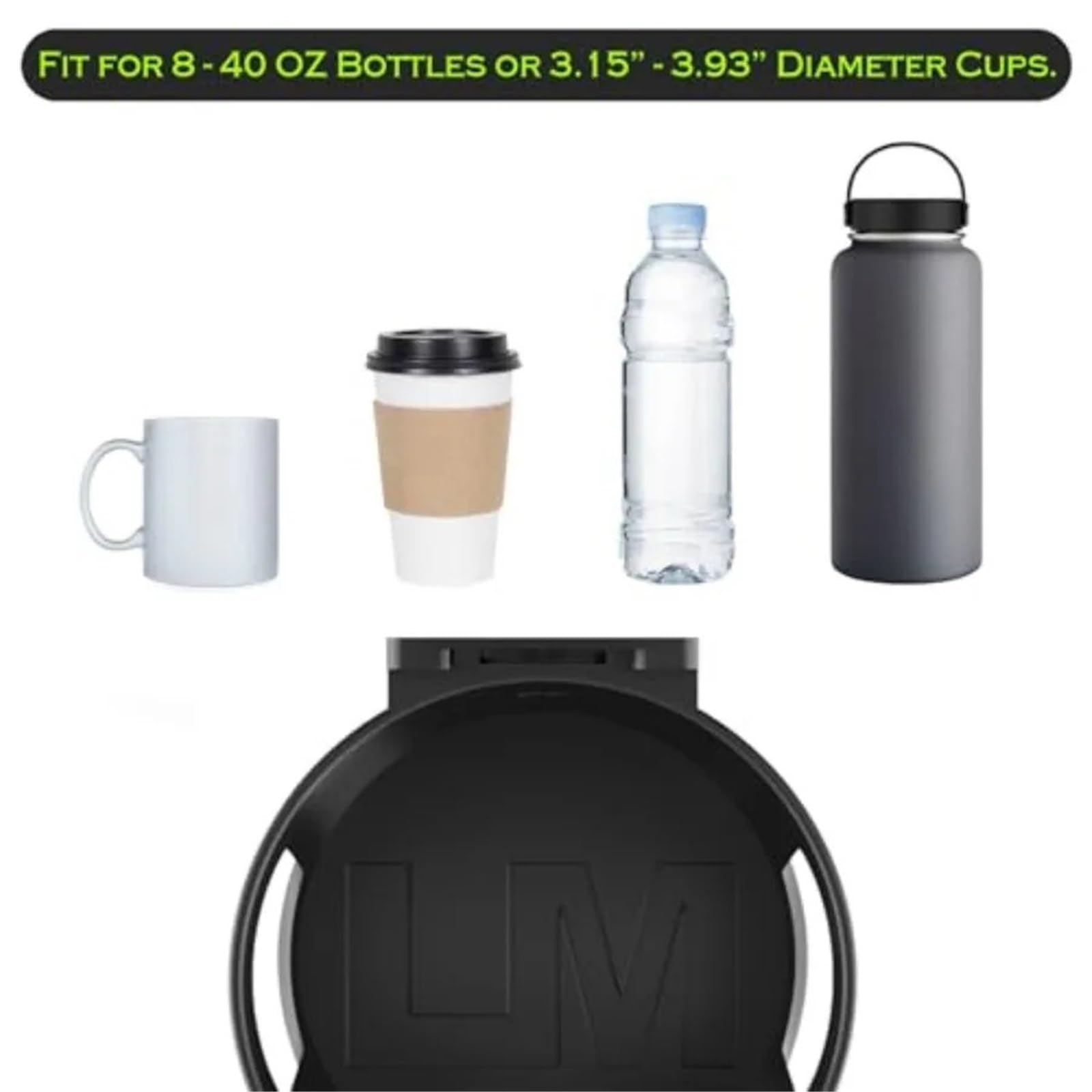 Großer Getränkehalter, universelle Wandhalterung, 8–40 oz