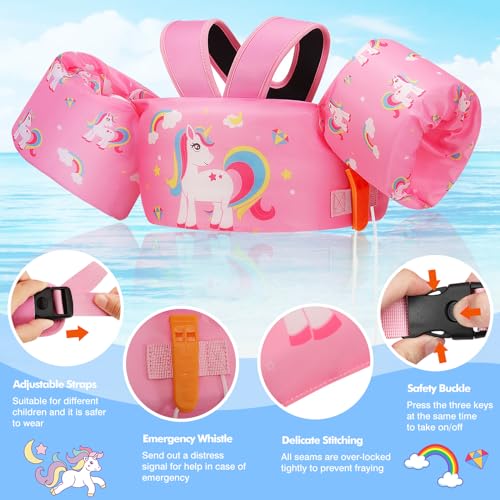 Image of MoKo Toddler Arm Floaties 20-50lbs, Swim Vest Water Wings for Kids Pool