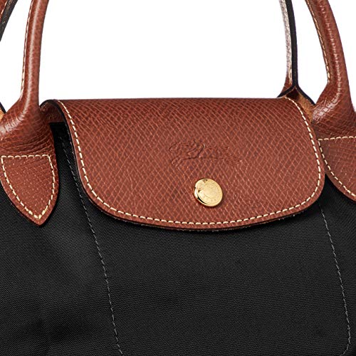 Longchamp 1621 089 Handbag, Preage, Tote Bag, Nylon/Leather, Noir [Parallel Import] #TOP3