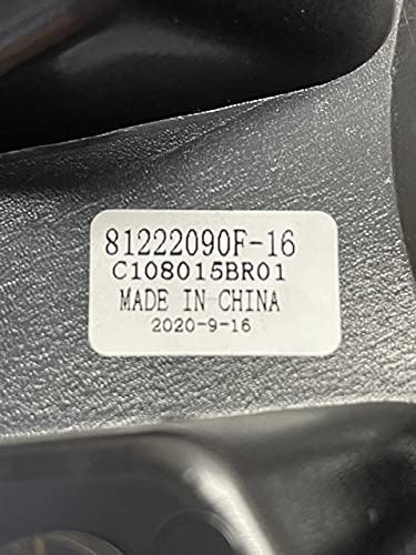 Miniatura 3 de Mayhem Wheels C108015BR01 81222090F-16 Negro brillante con tapa central con logotipo rojo