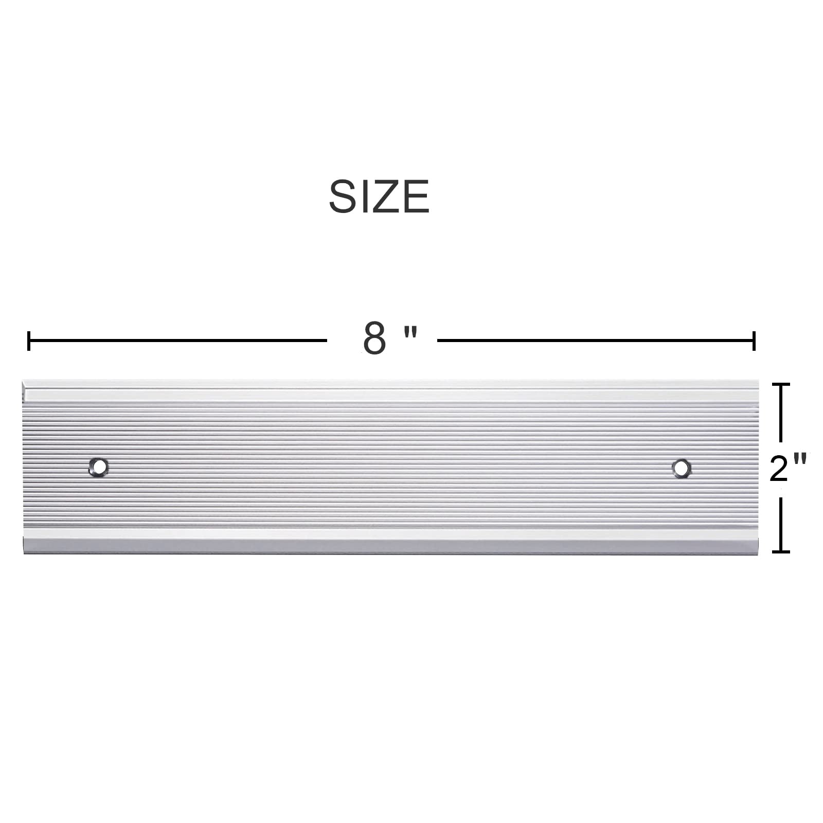 5 Pack Aluminum Wall or Door Name Plate Holder, Wall Mount Office Door Sign Holder with Double Sided Tape - Image 3