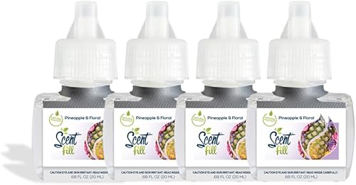 Miniatura 28 de Scent Fill Ambientador de néctar de jazmín enchufable, 4 recambios de aceite perfumado