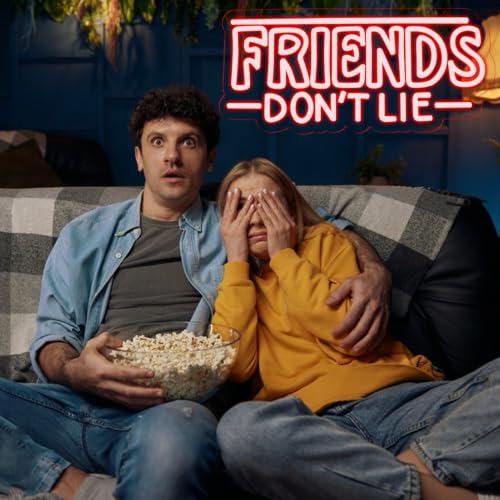 Image of Pugna Friends Don't Lie Neon Signs for Wall Decor Neon Lights for Bedroom Led Signs Suitable for Dormitory Man Cave Christmas Gift