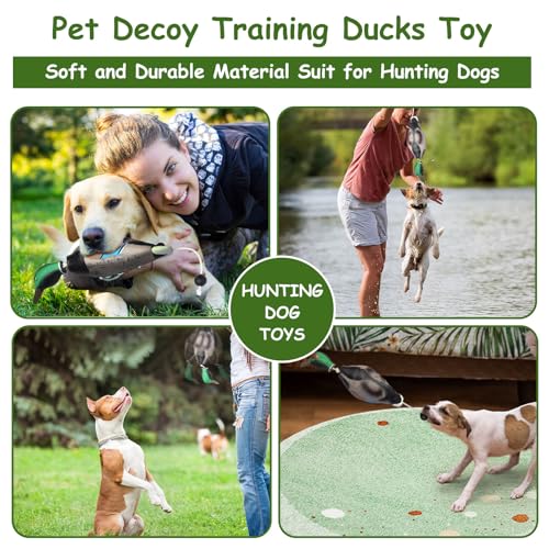 Heuyrao 1 Pcs Duck Dog Toy for Waterfowl Hunting Retriever Dog Training,Foam Interactive Dog Duck Toy,Mimics Dead Duck Dummy Bumper Toys Suitable for Puppies or Adult Hunting Dogs